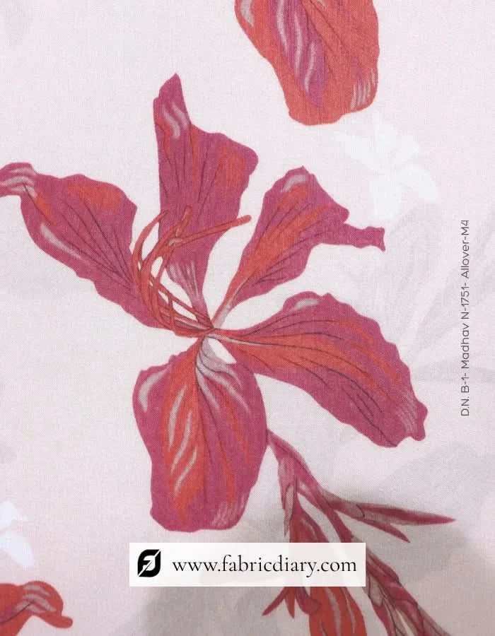 Boho floral muslin dress fabric for Poland retail chains