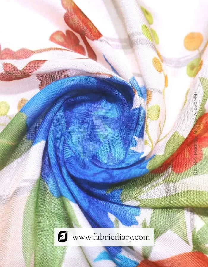 Bohemian floral muslin fabric Romania bulk fashion