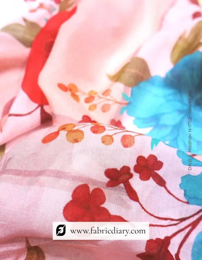 Soft floral muslin fabric for Latvia wholesale market