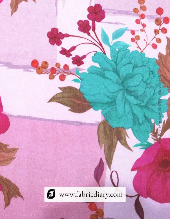 Floral muslin for Belgium women's clothing manufacturers
