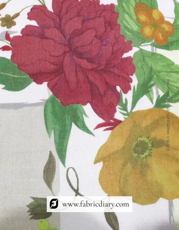 Trendy floral muslin top fabric in Croatia export