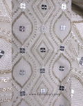 Premium square sequin embroidered designer fabric