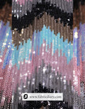 Online luxury sequin fabric with colorful lining