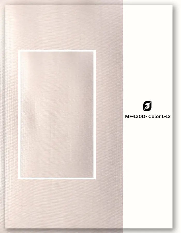 Cream white blend linen satin fabric for luxury wear