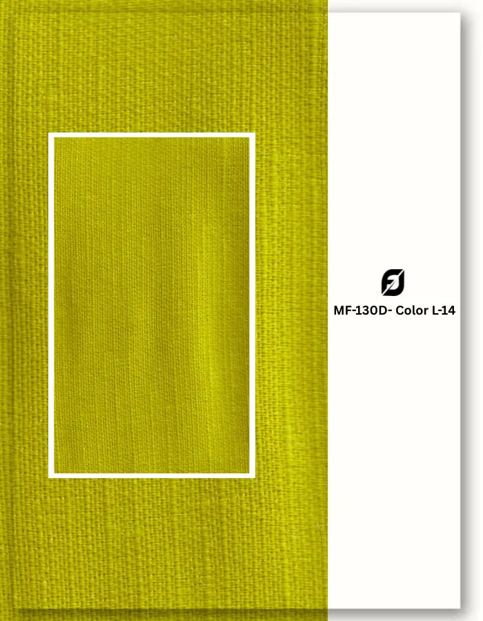 Olive green blend linen satin fabric for utility clothing