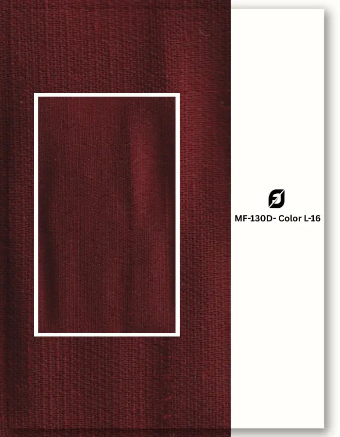 Maroon blend linen satin fabric for traditional menswear