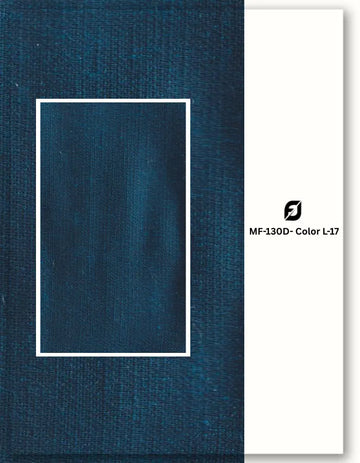 Midnight blue blend linen satin fabric for jackets and coats