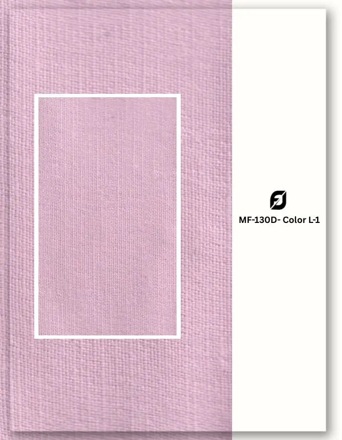 Muted pink blend linen satin fabric for designer evening gowns