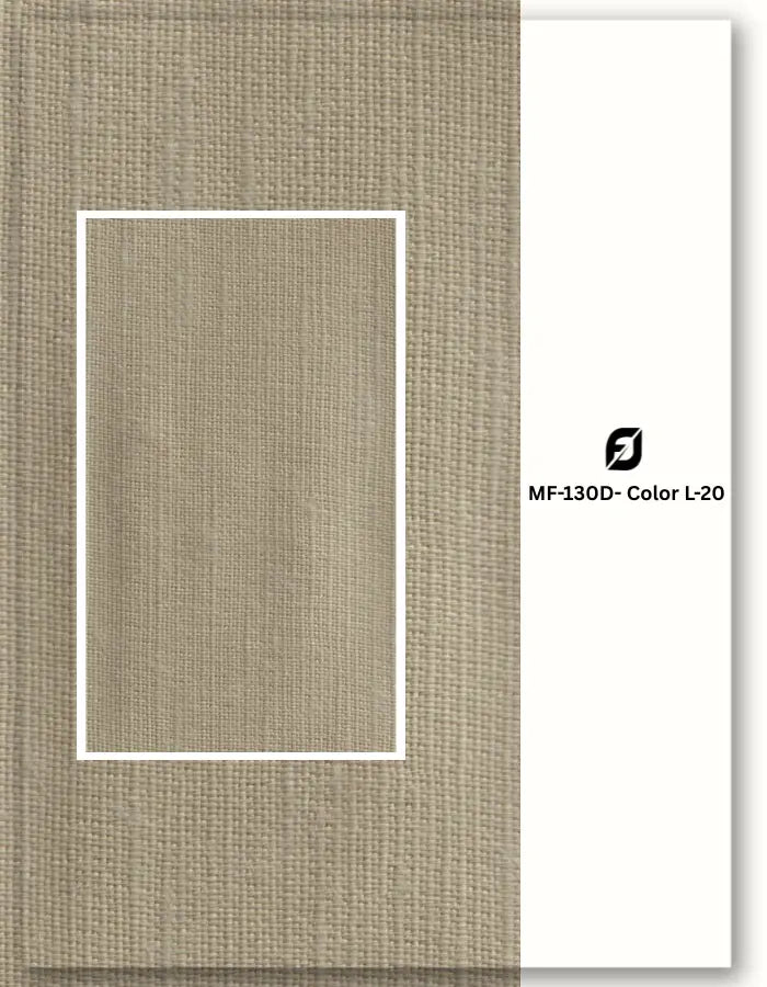 Beige brown blend linen satin fabric for casual wear