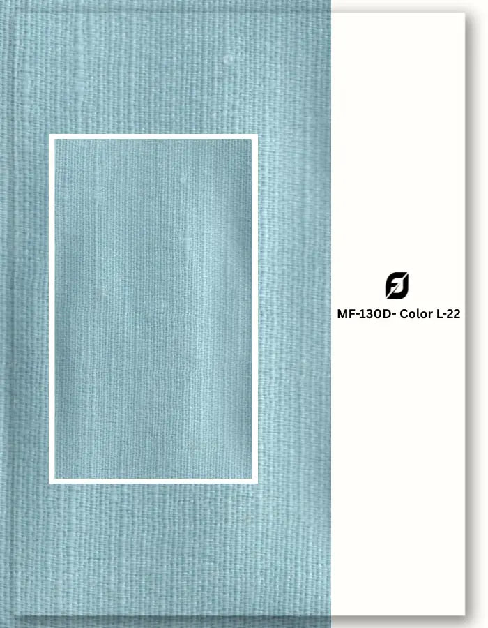 Mint cyan blend linen satin fabric for resort and cruise outfits