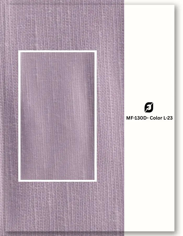 Light purple blend linen satin fabric for cocktail and party wear