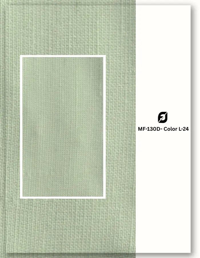 Mint green blend linen satin fabric for sports and active wear