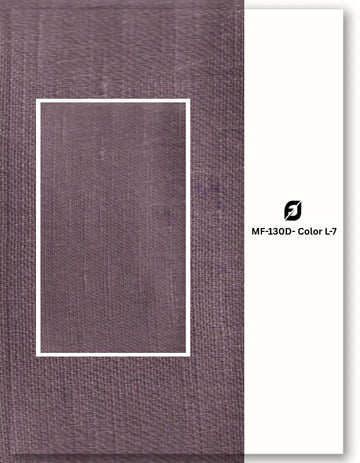 Dusty violet blend linen satin fabric for luxury resort wear
