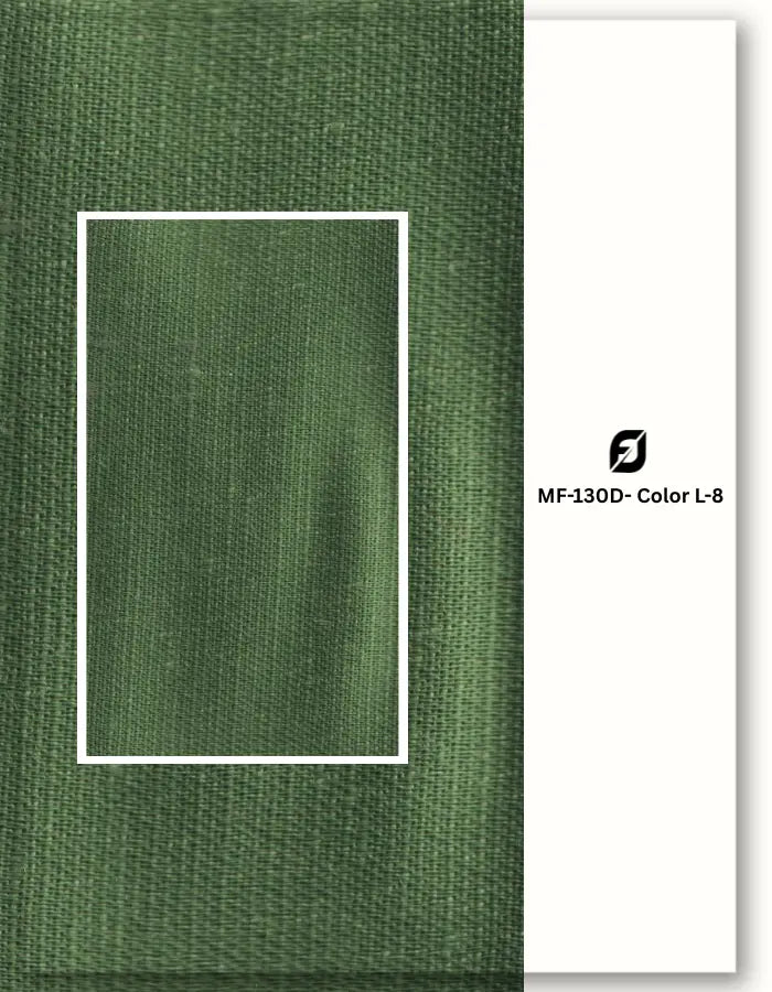 Dark green blend linen satin fabric for ethnic wear outfits