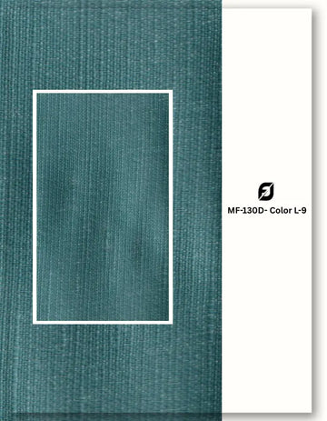 Teal blend linen satin fabric for fusion wear clothing