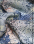 lightweight floral silk fabric for summer style