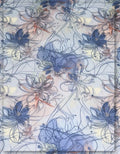 stylish floral silk fabric for modern dresses