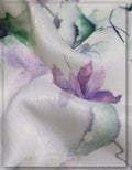 runway floral silk fabric for fashion design