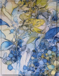 soft flowing floral silk fabric for elegant dresses
