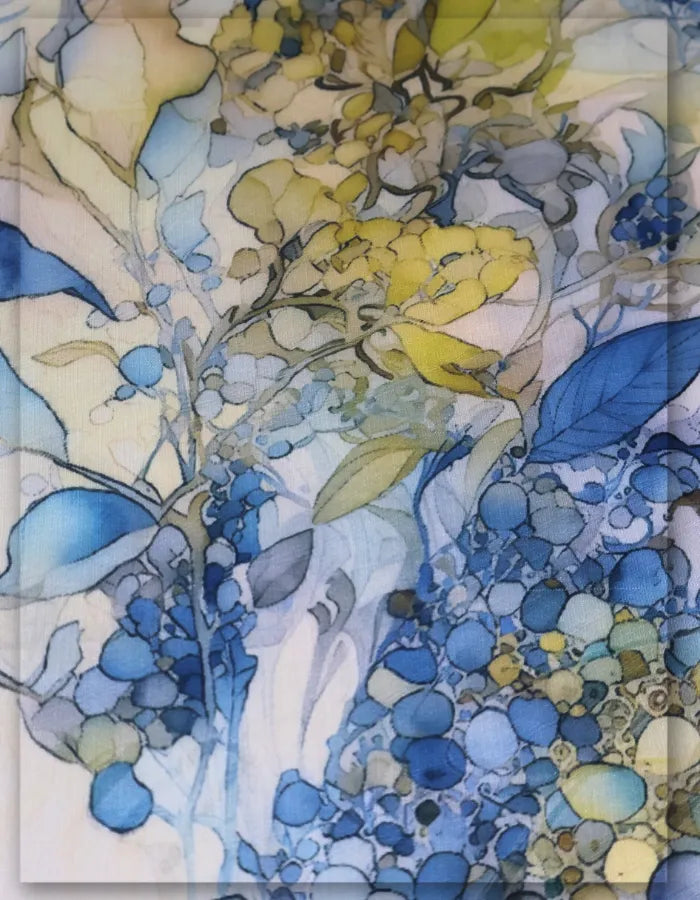 soft flowing floral silk fabric for elegant dresses