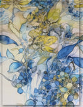 elegant floral silk fabric for party wear outfits