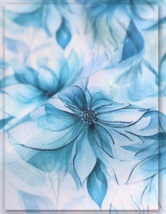 luxury floral silk fabric for premium wardrobe