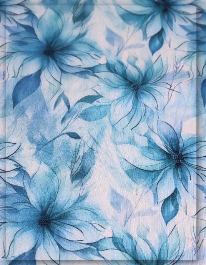 elegant floral silk fabric for sophisticated wear