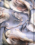 luxury floral silk fabric for wrap dress design