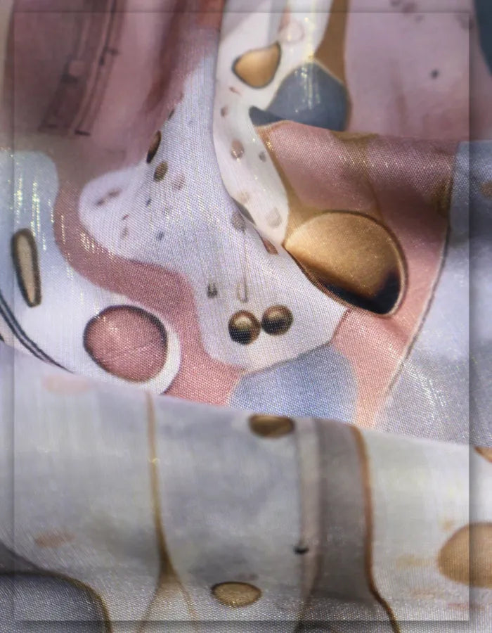 stylish floral silk fabric for trendy fashion