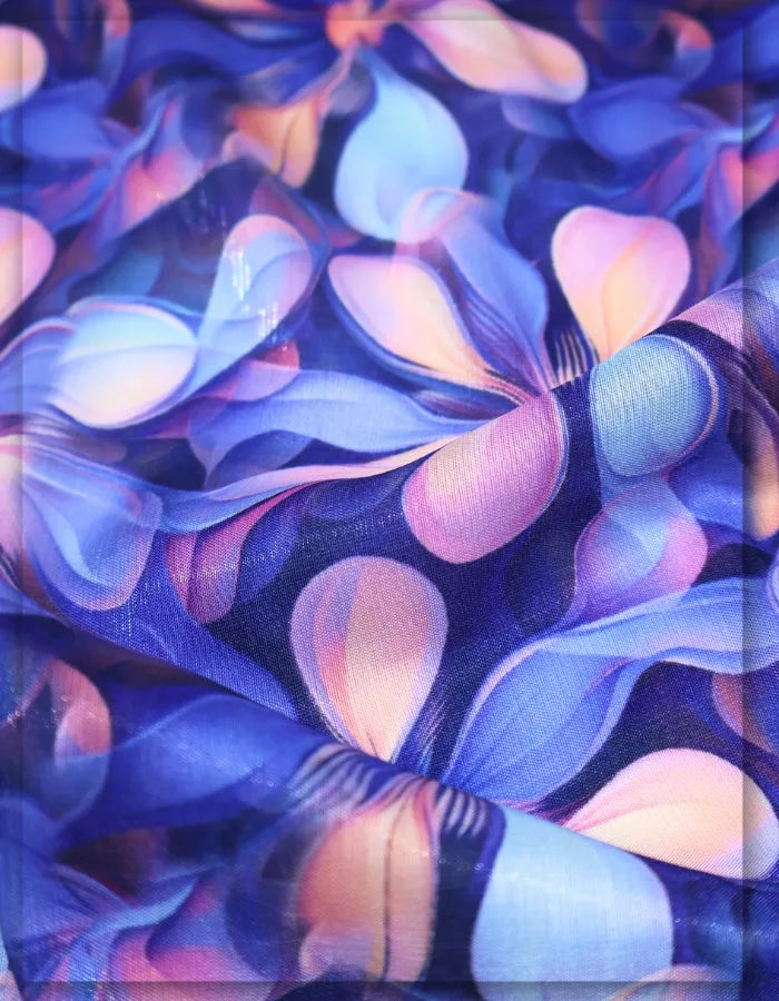 bold floral silk fabric for statement fashion outfits