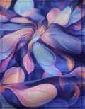 smooth floral silk fabric for designer wear
