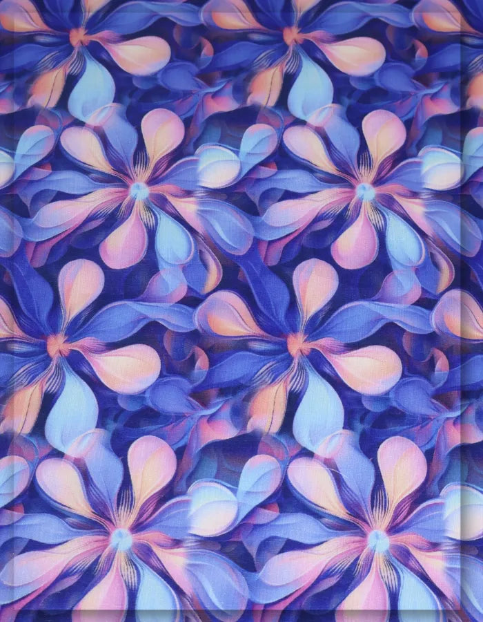 lightweight floral silk fabric for daily wear