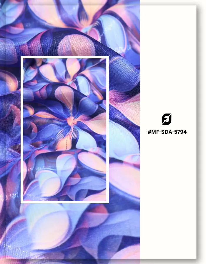 vibrant floral silk fabric for bold fashion