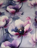 high fashion floral silk fabric for runway looks