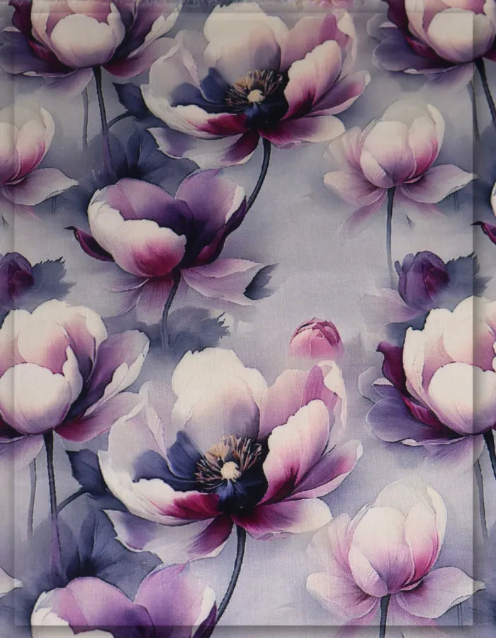luxurious floral silk fabric for party outfits