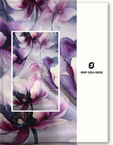 high quality floral silk fabric for elegant clothing