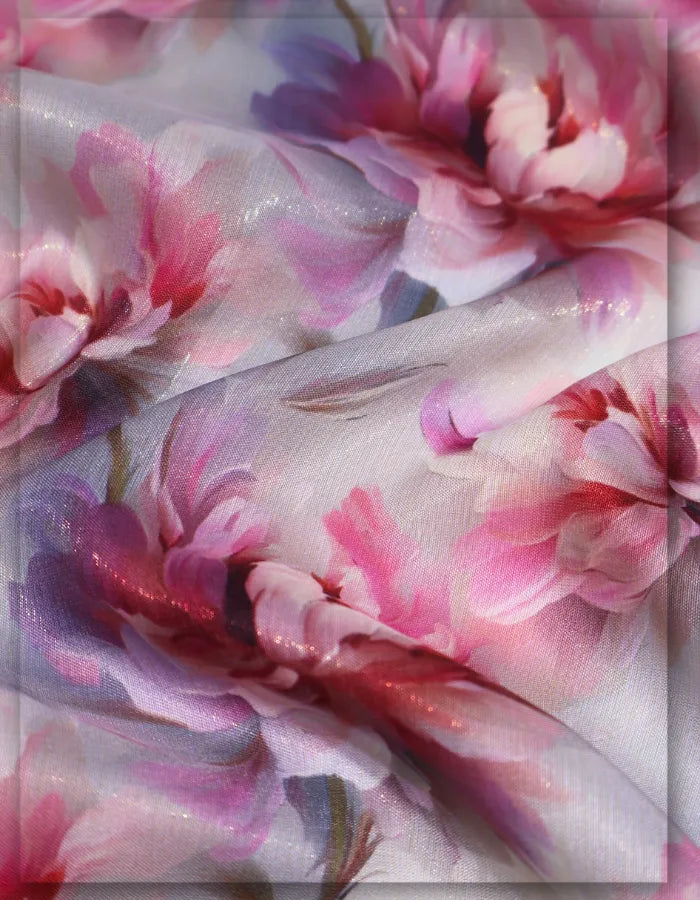 premium silk floral fabric for wardrobe essentials