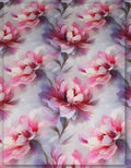 breathable floral silk fabric for casual dresses