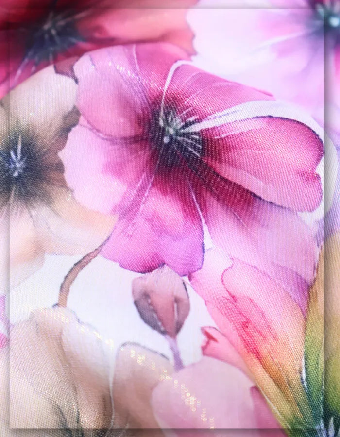 date night floral silk fabric romantic soft outfit