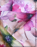 western floral silk fabric for trendy women dresses
