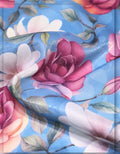 vintage floral silk fabric for retro style dresses