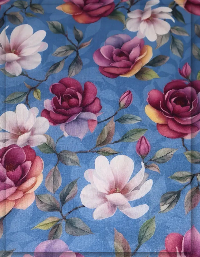 couture floral silk fabric for luxury evening gowns