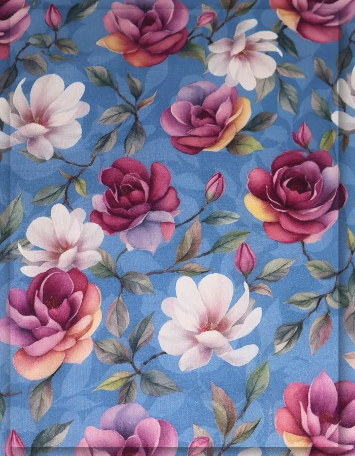 long sleeve dress floral silk fabric elegant women