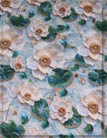 princess dress floral silk fabric elegant design