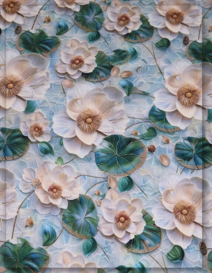 princess dress floral silk fabric elegant design