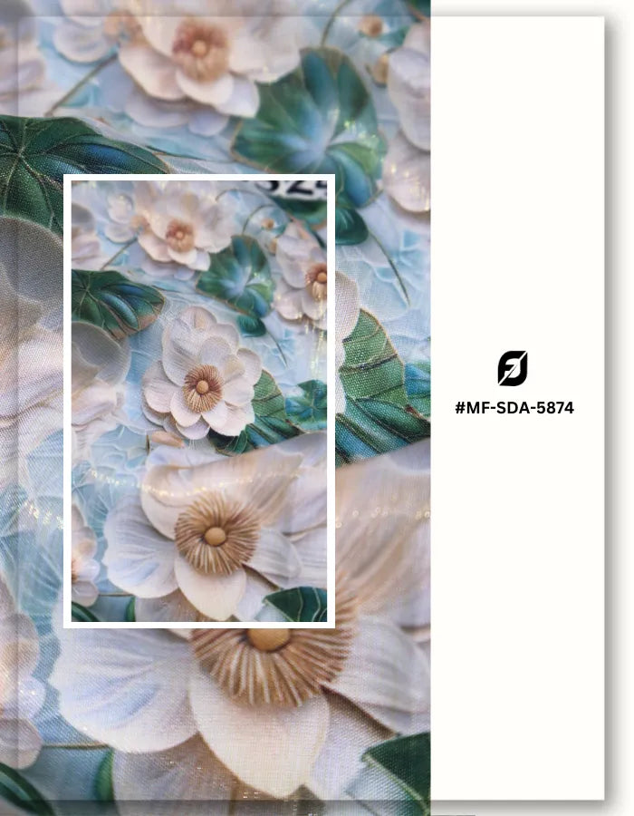 flared dress floral silk fabric stylish flowy texture