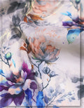 soft silk floral fabric for A-line dress elegant look