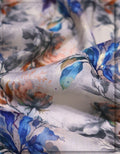 breathable floral silk fabric for bodycon dress women