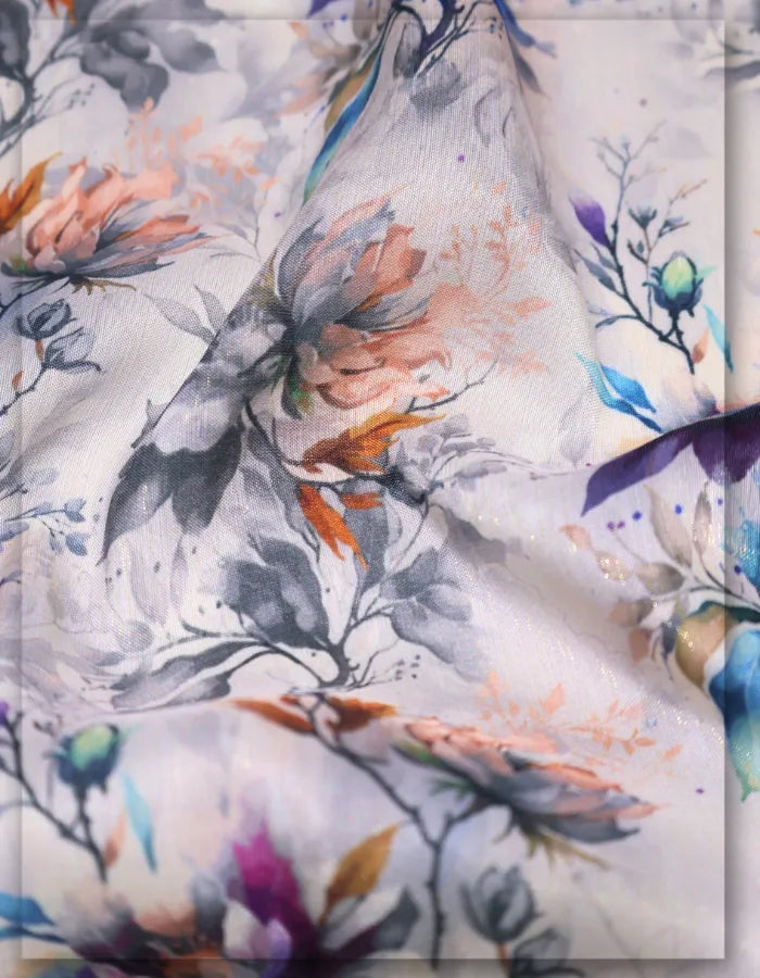 Gucci floral silk fabric for empire dress luxury feel