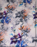 summer floral silk fabric for lightweight casual dresses